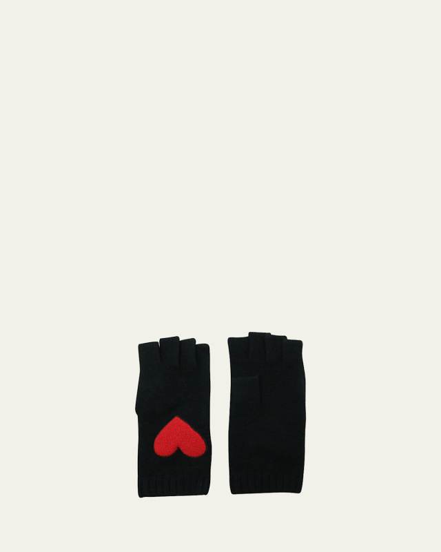 Jersey-Knit Cashmere Fingerless Gloves